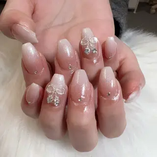 ネイル 🎀nana🫧 ワンホンネイル🎀のネイルデザイン