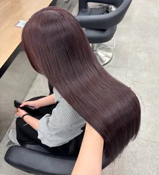 ロング miku/ラベンダー 透明感カラー🪻❤︎のヘアスタイル
