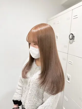 カラー 暖色✖️韓国ヘア 🥀SAHO🥀のヘアスタイル