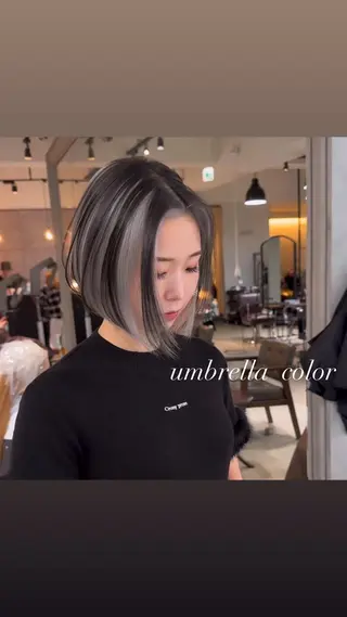 ショート カラー 💜ハイトーン💛 マジカルかいちゃんのヘアスタイル