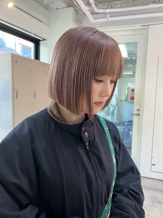 ショート カラー 朝が楽になるパーマ /ミリヤのヘアスタイル
