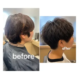 ショート カラー 久木原 ゆりのヘアスタイル