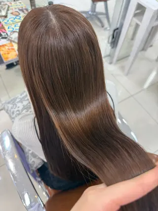 ロング 暖色カラー🩷 アレンジ/アスナのヘアスタイル