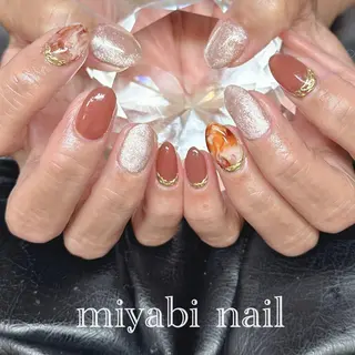 ネイル miyabi nail 桂川駅近くのネイルデザイン