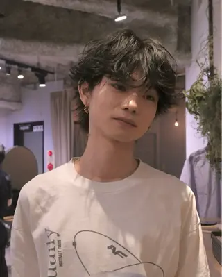 パーマ メンズ アクティブショート 特化うえちりくのヘアスタイル