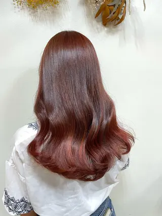ロング カラー 韓国ヘア 🤍中西麻友🤍のヘアスタイル