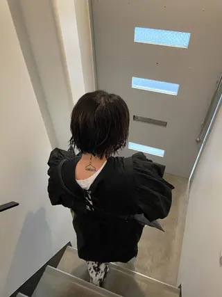 ショート やまさきえりこ ニュアンスパーマのヘアスタイル