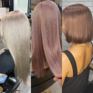 ミディアム カラー ⭐️エクステ指名 No.1⭐️高頭のヘアスタイル
