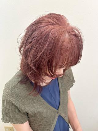 ミディアム カラー Maya🦋 ハイトーン特化のヘアスタイル