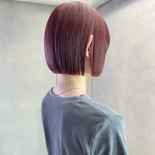 セミロング カラー ヘアアレンジ ボブ×柔らかいカラー 🌷misaki𓍼のヘアスタイル