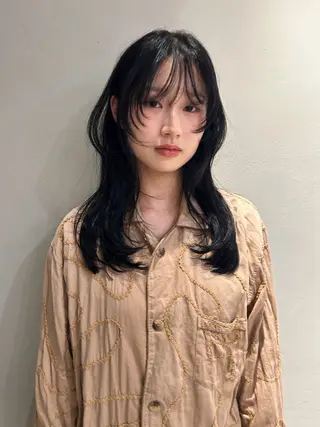 セミロング カラー カラーモデル/原宿/ hikari 🧤のヘアスタイル