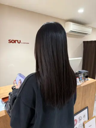 ロング 山口 桃果のヘアスタイル