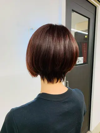 ショート カラー 中村 靖彬のヘアスタイル