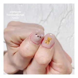 ミディアム ネイル 🐾enen style 🐾のネイルデザイン
