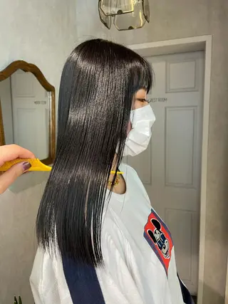 セミロング カラー ナチュラル透明感🌱 小山美樹子のヘアスタイル