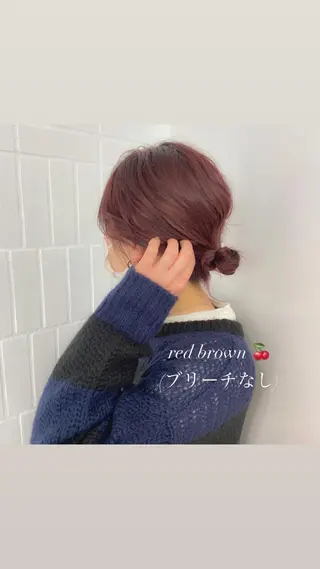 ミディアム カラー ヘアアレンジ 天神レイヤーカット No.1💖マユカのヘアスタイル