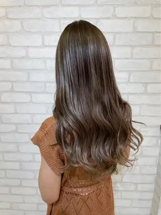 ロング カラー パーマ ヘアアレンジ メンズ キッズ ネイル マツエク・マツパ アイブロウ 🪐 TenTen🪐のヘアスタイル