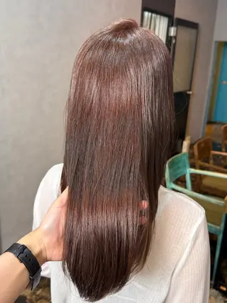 ロング カラー 透明感カラー/パーマ 🌀アオノのヘアスタイル