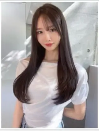 ロング 門脇 恵利佳のヘアスタイル