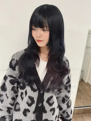 セミロング りおな/髪質改善/ カラー /平尾のヘアスタイル