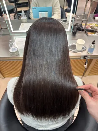 ミディアム カラー パーマ 【博多髪質改善】 吉村 清志のヘアスタイル