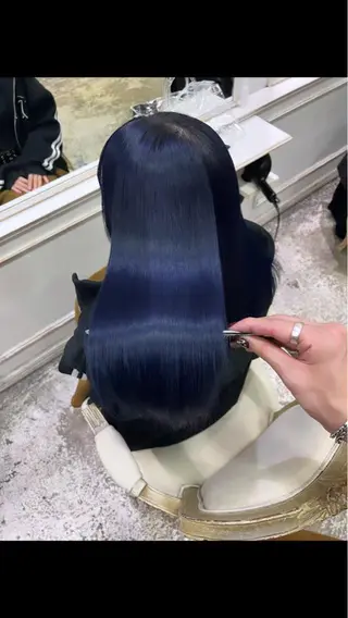 ロング 美髪矯正 透明感 カラー⭐️ユウキのヘアスタイル