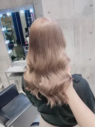 セミロング カラー ハイトーン特化💍 NØRN💍韓国のヘアスタイル