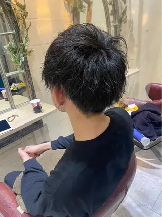 ショート 🦁メンズモデル募集 🎧関瑠奈🛵のヘアスタイル