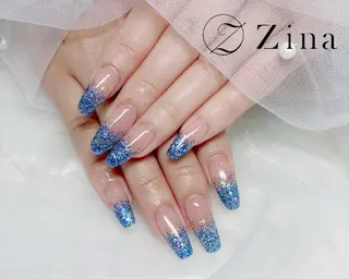 ロング 自爪育成/zina/ KIMIのネイルデザイン