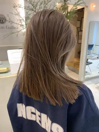 ミディアム カラー チバ タクミのヘアスタイル