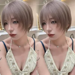 ショート カラー レイヤー/髪質改善 Lond ambreのヘアスタイル