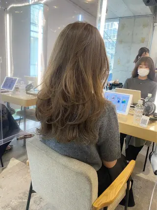 ロング カラー ヘアアレンジ 🎀暖色カラー🎀 ♡yurika♡のヘアスタイル