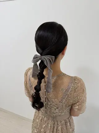 ロング ヘアアレンジ 大羅 海比のヘアスタイル