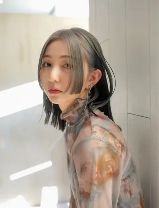 セミロング カラー Nana/ 透明感艶カラー💖のヘアスタイル