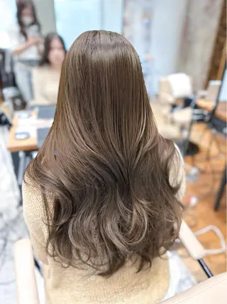 ロング カラー 顔周り/くびれヘア 韓国ヘア💕風間るなのヘアスタイル