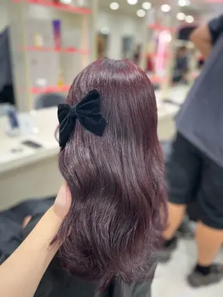 カラー ベージュ・ラベンダー カラー🎀りりのヘアスタイル