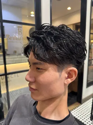 ショート パーマ メンズ メンズ特化🔥 有田波人のヘアスタイル