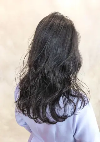 セミロング 中田 敏明のヘアスタイル