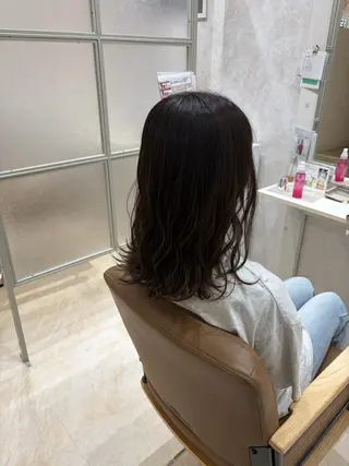 ミディアム 💙まこと💙艶 カラー(Rico)のヘアスタイル