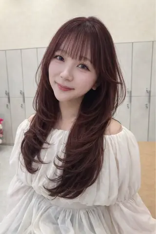 ロング カラー ブリーチ矯正 マスター【タケル】のヘアスタイル