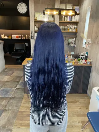 ロング カラー わたぬき りるのヘアスタイル