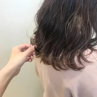 セミロング カラー riho/レイヤー/ ハイトーン/ブリーチのヘアスタイル