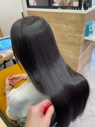 ロング カラー うる艶カラー 顔周りカット♡ikuのヘアスタイル