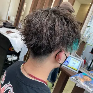 ミディアム パーマ メンズ 堤太志 メンズパーマ特化のヘアスタイル