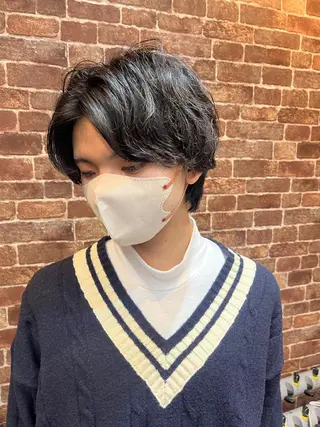 ショート カラー パーマ ヘアアレンジ メンズ キッズ ネイル マツエク・マツパ アイブロウ 久木原 ゆりのヘアスタイル