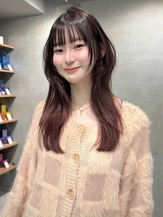 カラー Azu🩰/アレンジ /透明感カラー🎀/のヘアスタイル