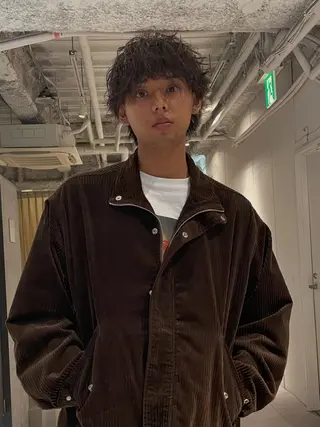 ミディアム パーマ メンズ 🔱メンズパーマ特化 🔱山下和輝のヘアスタイル