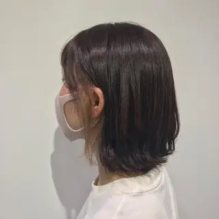ミディアム カラー 【暖色カラー特化】 中山由梨のヘアスタイル