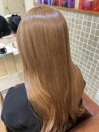 ロング カラー 立川・くびれミディ 旬なデザインカラーのヘアスタイル