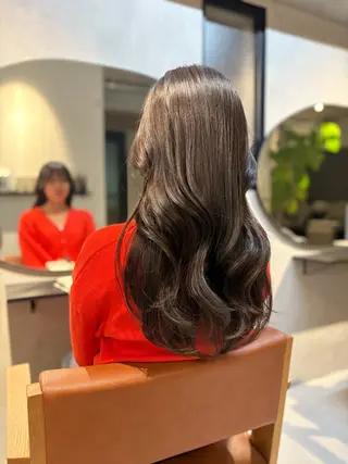 ロング カラー ヘアアレンジ 縮毛矯正特化 指名No.1shunのヘアスタイル